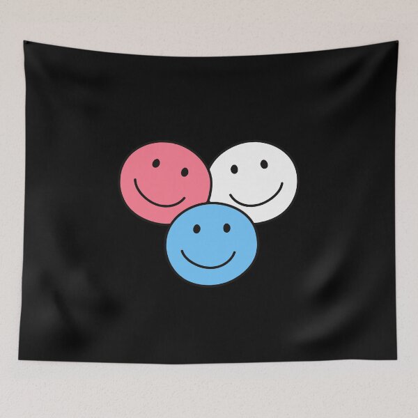 Item preview, Subtle Transgender Pride Flag, Cute Discreet Trans Faces, LGBTQ designed and sold by SweetestPrints.