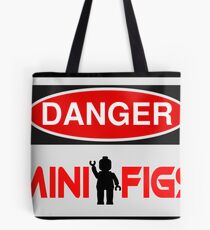 Danger Minifigs Sign Tote Bag