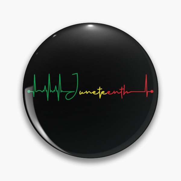 Artikelvorschau, Juneteenth Heartbeat Black History EKG Pulse Juneteenth Gear entworfen und verkauft von DynamicDesign.