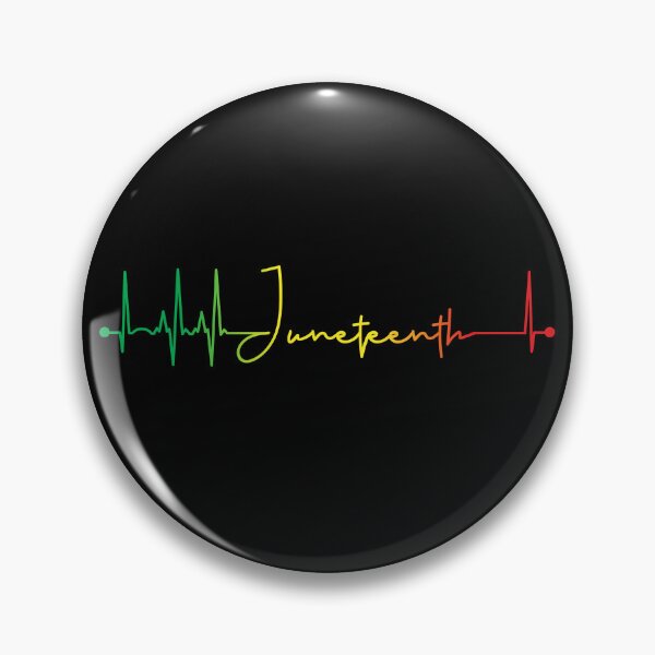 Artikelvorschau, Juneteenth Heartbeat Black History EKG Pulse Juneteenth Gear entworfen und verkauft von DynamicDesign.