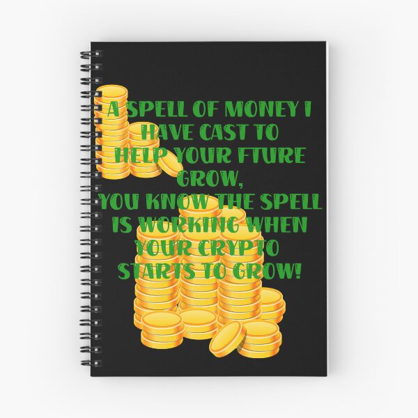Item preview, magic money crypto grow spell designed and sold by amy greaves.