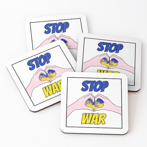 Item preview, Stop War Peace For Ukraine Blue Yellow Heart designed and sold by CreatDifference.