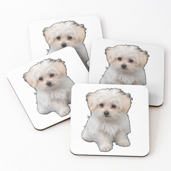 Item preview, White Bichon Frise Puppy designed and sold by The Love Quill.