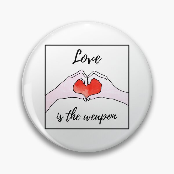 Artikelvorschau, Liebe ist die Waffe Herz mehr Liebe weniger Gewalt entworfen und verkauft von CreatDifference.