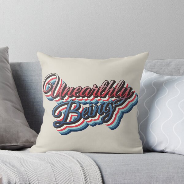 Item preview, Cool Retro Red, White and Blue UNEARTHLY BEING slogan designed and sold by TrulyEpoque.