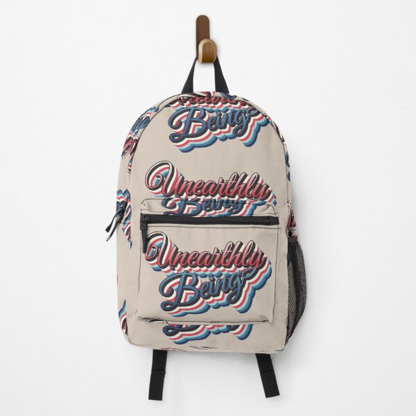 Item preview, Cool Retro Red, White and Blue UNEARTHLY BEING slogan designed and sold by TrulyEpoque.
