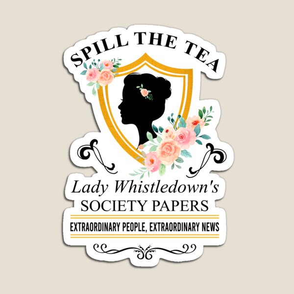Aperçu de l'œuvre Bridgerton série télévisée Lady Whistledown créée et vendue par VWKLAS.