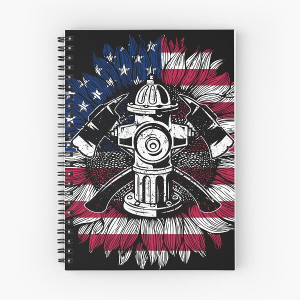 Item preview, Vitnage Firefighter Sunflower Usa Flag designed and sold by Isidroward.