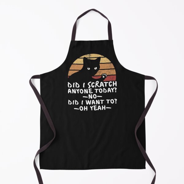 Item preview, Did I Scratch Anyone Today? Funny Cat Sarcastic Quote Vintage Kitten 80s Retro designed and sold by alenaz.