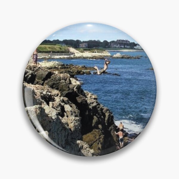 Item preview, Cliff diving along Newport, RI_s Cliff Walk - Jeanpaul Ferro   designed and sold by Britney-US.