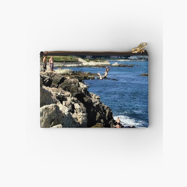 Item preview, Cliff diving along Newport, RI_s Cliff Walk - Jeanpaul Ferro   designed and sold by Britney-US.