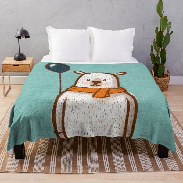 Aperçu de l'œuvre Ours polaire mignon avec ballon créée et vendue par marialindemann.