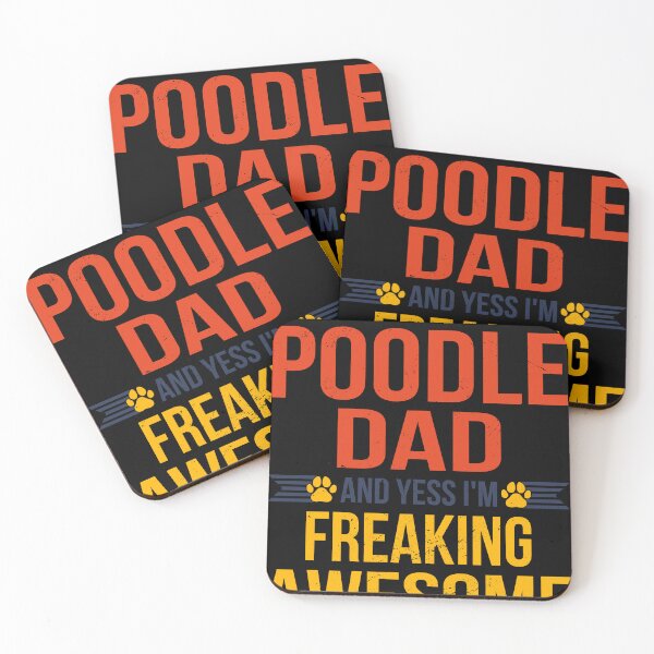 Item preview, Awesome Poodle Dad Quote Fathers Day Funny Dog Lover Saying designed and sold by RJ-Art.
