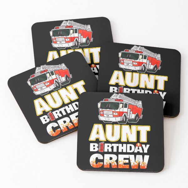 Item preview, Aunt Birthday Crew Fire Truck Firefighter designed and sold by Isidroward.