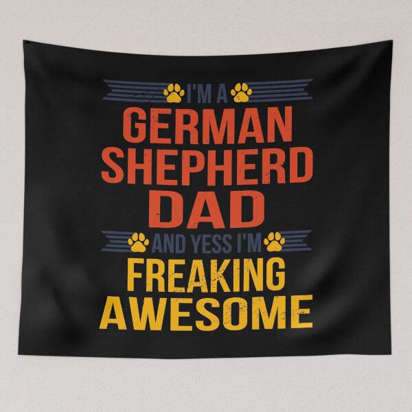 Item preview, Awesome German Shepherd Dad Fathers Day Funny Dog Lover designed and sold by RJ-Art.