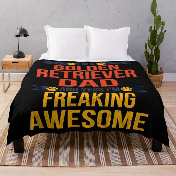 Item preview, Awesome Golden Retriever Dad Fathers Day Funny Dog Lover designed and sold by RJ-Art.