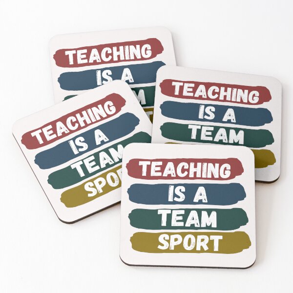Item preview, Retro Teaching Is A Team Sport Art Designs designed and sold by Manilyn0907.