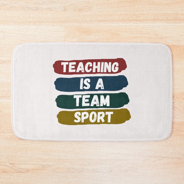 Item preview, Retro Teaching Is A Team Sport Art Designs designed and sold by Manilyn0907.