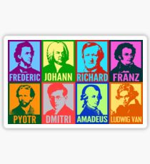 Pop Art Composers Sticker