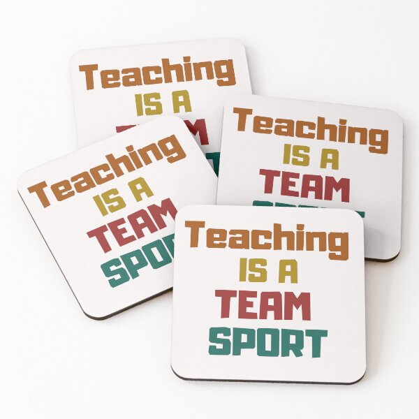 Item preview, Retro Teaching Is A Team Sport Art Designs designed and sold by Manilyn0907.
