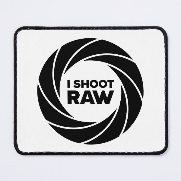 Item preview, I Shoot Raw Aperture Ring - Photography Design (Black Text) designed and sold by STUDIO-72.