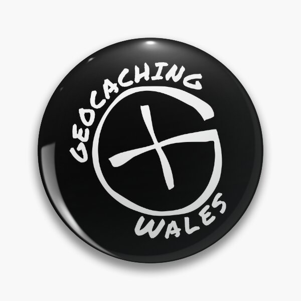 Item preview, Geocaching Wales Logo design in white. designed and sold by SwnCreations.