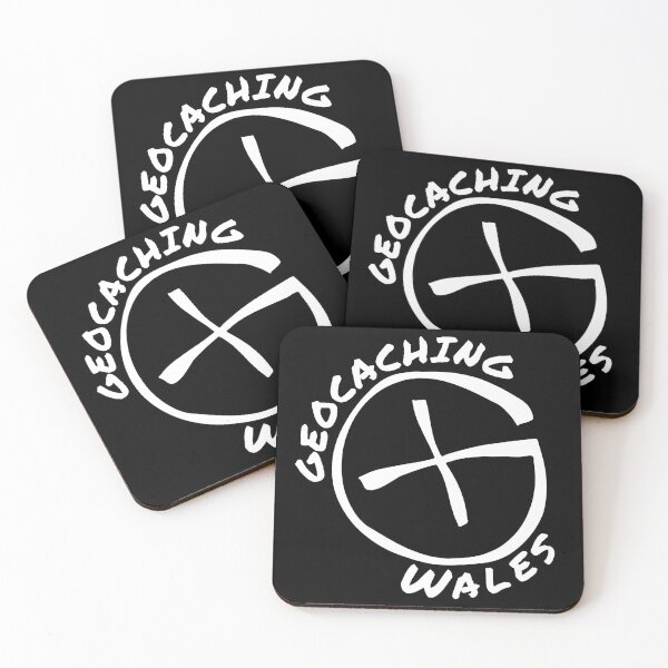 Item preview, Geocaching Wales Logo design in white. designed and sold by SwnCreations.