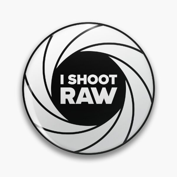 Item preview, I Shoot Raw Aperture Ring - Photography Design (White Text) designed and sold by STUDIO-72.