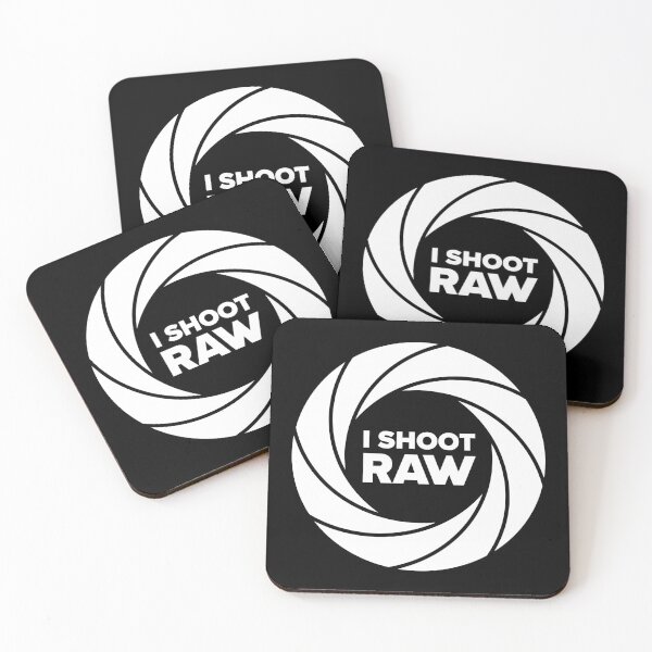 Item preview, I Shoot Raw Aperture Ring - Photography Design (White Text) designed and sold by STUDIO-72.