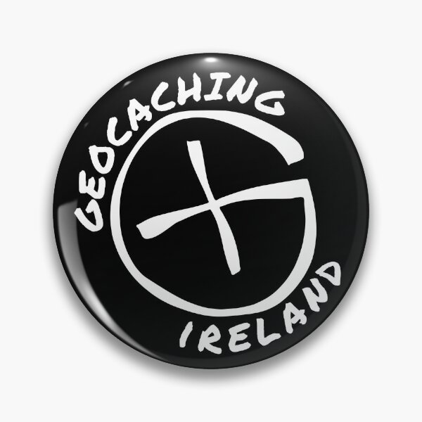 Item preview, Geocaching Ireland Logo design in white. designed and sold by SwnCreations.