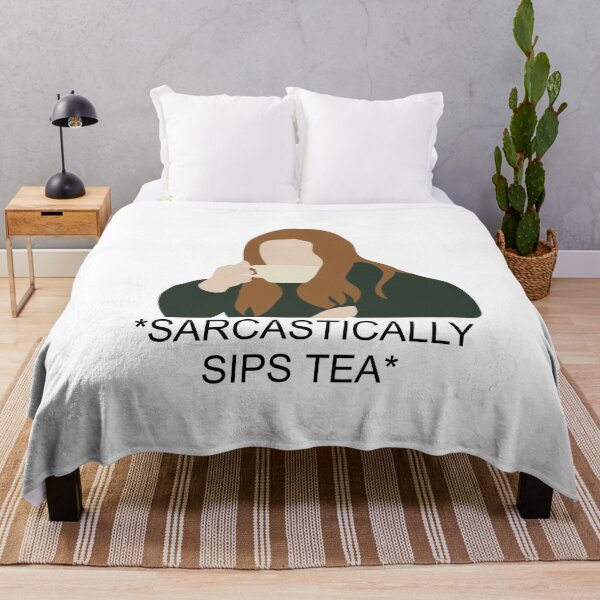 Item preview, SARCASTICALLY SIPS TEA  designed and sold by DiscoVibes.