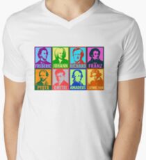 Pop Art Composers Men's V-Neck T-Shirt