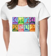 Pop Art Composers Fitted T-Shirt