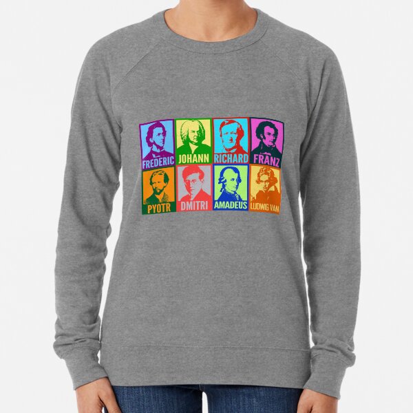 Pop Art Composers Lightweight Sweatshirt