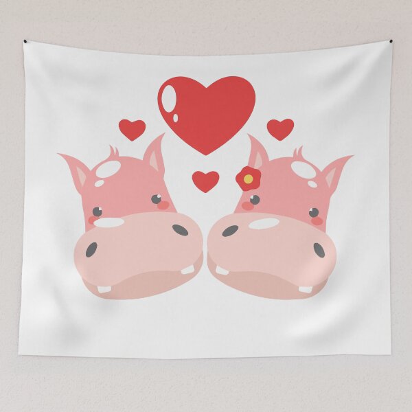 Item preview, Hippo Really Loves Hippos Hippo Lovers Hippopotamus designed and sold by NotUrAverageART.