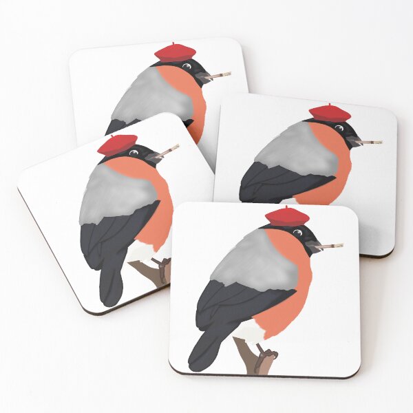 Item preview, artist bird with beret and paint brush designed and sold by Ileedesign.