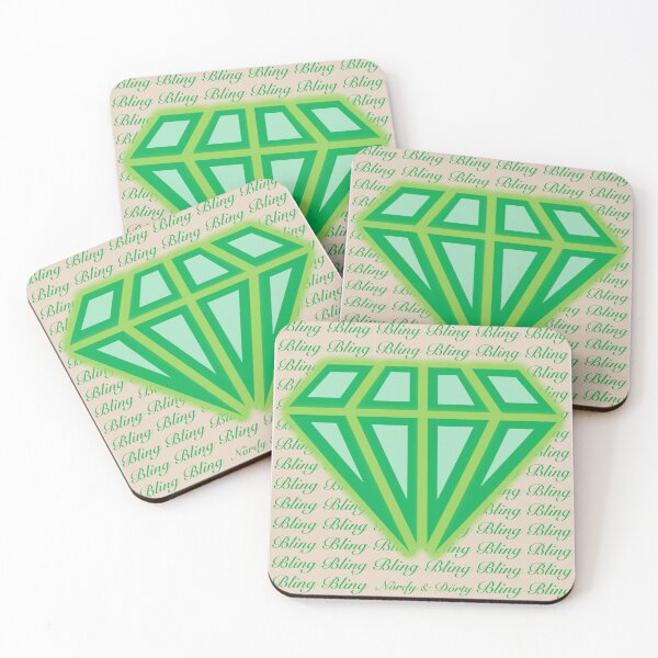 Item preview, bling bling green designed and sold by NoerdyundDoerty.