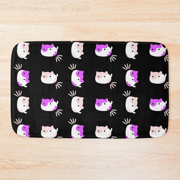 Item preview, Cute Chubby Purple and Pink Cat Pattern designed and sold by quinellie.