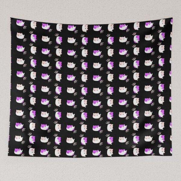 Item preview, Cute Chubby Purple and Pink Cat Pattern designed and sold by quinellie.