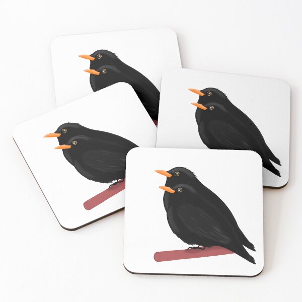 Item preview, Cute blackbirds designed and sold by Ileedesign.