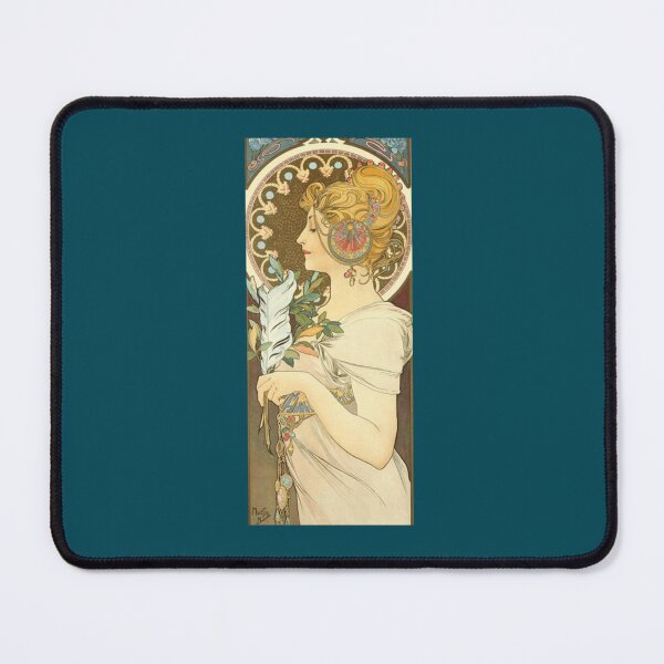 Item preview, Feather by Alphonse Mucha, 1899 designed and sold by Britney-US.