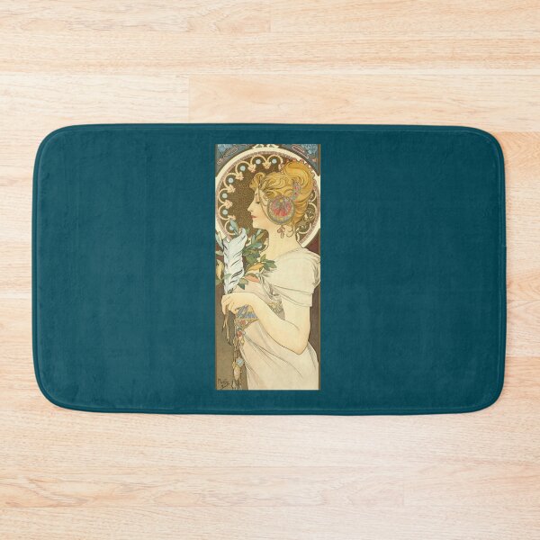 Item preview, Feather by Alphonse Mucha, 1899   designed and sold by Britney-US.