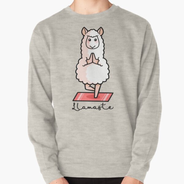 Llamaste - Yoga Llama Pullover Sweatshirt