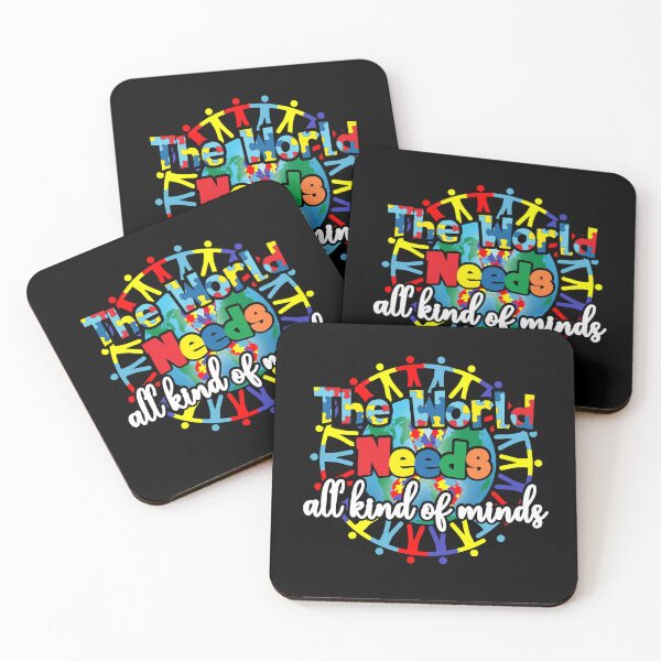 Item preview, The World Needs All Kinds of Minds Autism Awareness designed and sold by Trendy Valley .