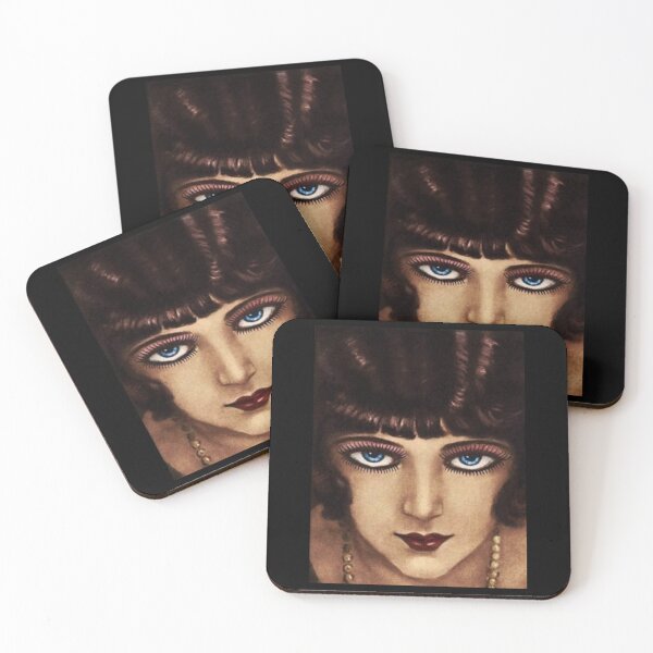 Item preview, Te seguiré en la oscuridad - retrato de mujer de ojos azules de la era del jazz designed and sold by Britney-US.