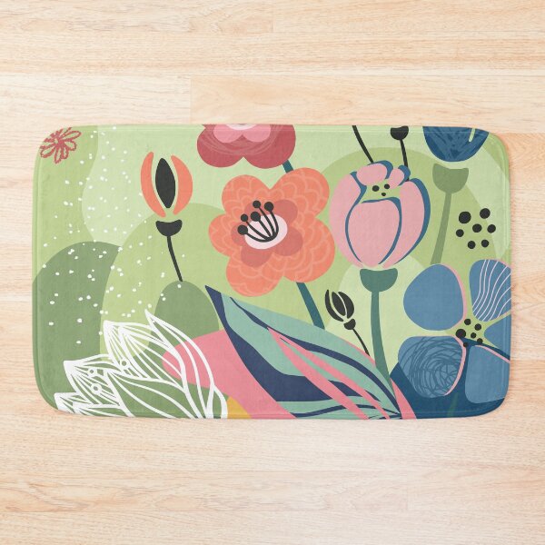 Item preview, Abstract Colourful Flowers 14 designed and sold by simplydesignart.