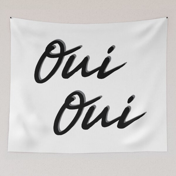 Item preview, Oui Oui - French Sayings designed and sold by TravelScientist.