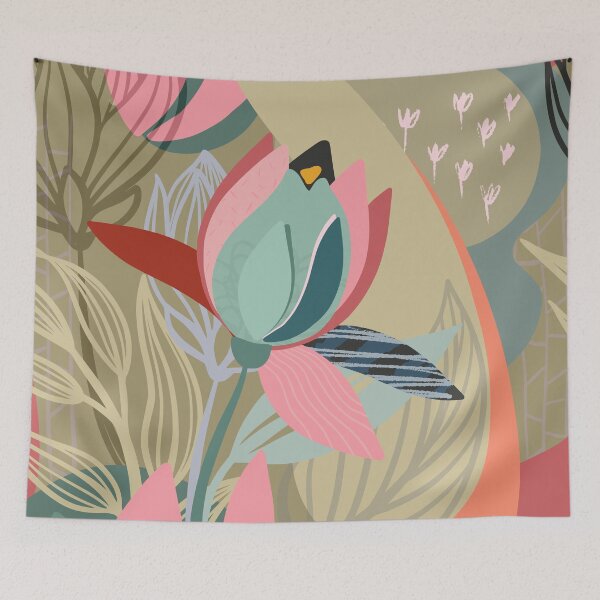 Item preview, Abstract Colourful Flowers 13 designed and sold by simplydesignart.