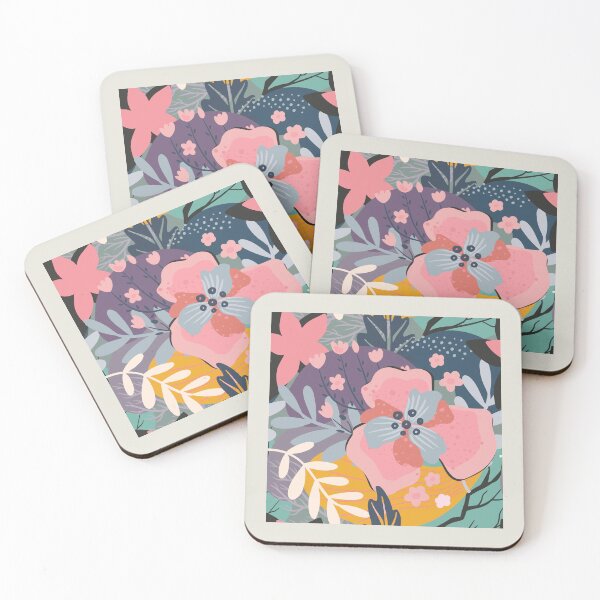 Item preview, Abstract Colourful Flowers 12 designed and sold by simplydesignart.