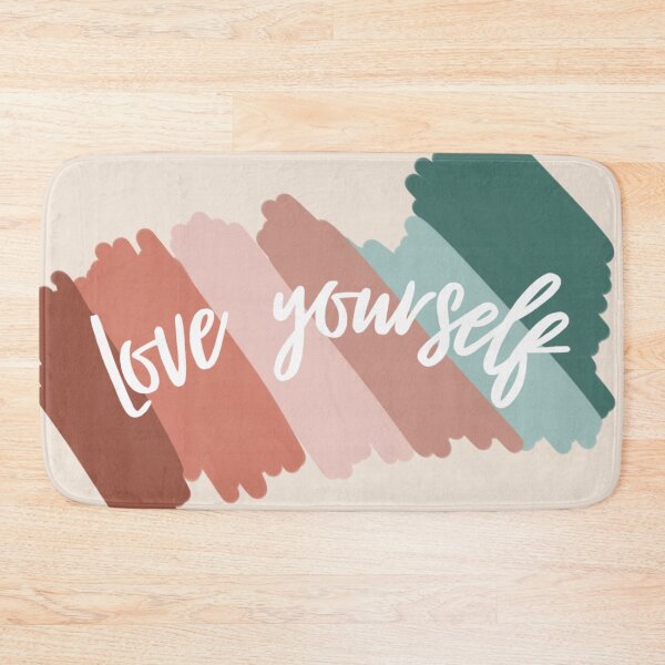 Item preview, Love yourself, inspirational life quote (colour palette, color palete) designed and sold by Sanaura.